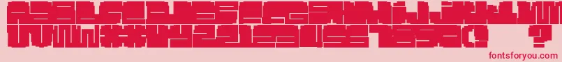 Silo Font – Red Fonts on Pink Background