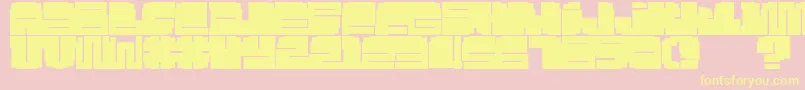 Silo Font – Yellow Fonts on Pink Background