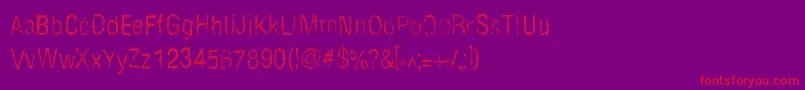 LightRoast Font – Red Fonts on Purple Background