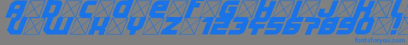 Lightyear Design Font – Blue Fonts on Gray Background