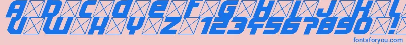 Lightyear Design Font – Blue Fonts on Pink Background