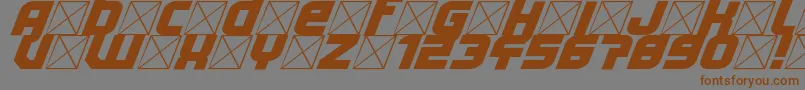 Lightyear Design Font – Brown Fonts on Gray Background
