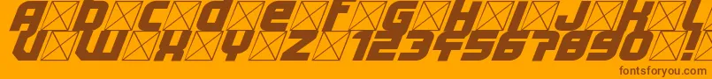 Lightyear Design Font – Brown Fonts on Orange Background