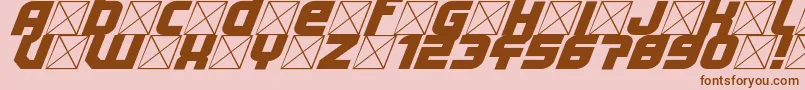 Lightyear Design Font – Brown Fonts on Pink Background