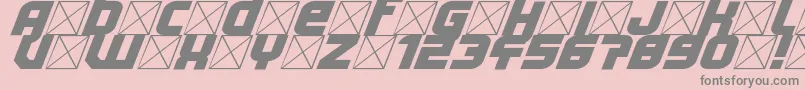 Lightyear Design Font – Gray Fonts on Pink Background
