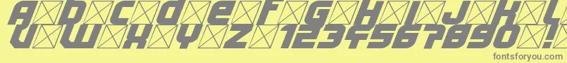 Lightyear Design Font – Gray Fonts on Yellow Background