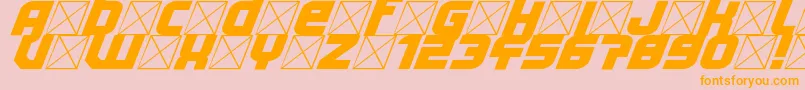 Lightyear Design Font – Orange Fonts on Pink Background