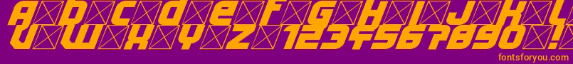 Lightyear Design Font – Orange Fonts on Purple Background
