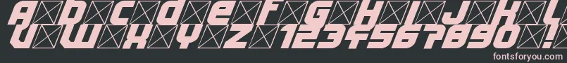 Lightyear Design Font – Pink Fonts on Black Background