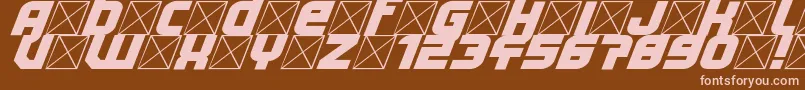 Lightyear Design Font – Pink Fonts on Brown Background
