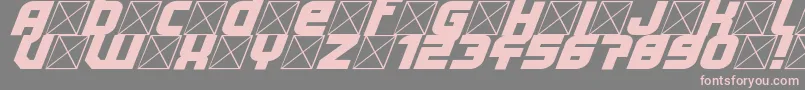 Lightyear Design Font – Pink Fonts on Gray Background