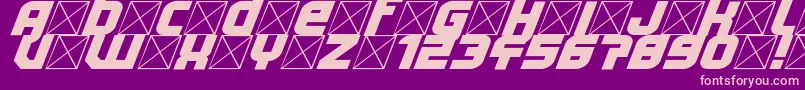 Lightyear Design Font – Pink Fonts on Purple Background