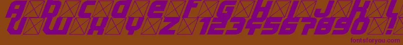 Lightyear Design Font – Purple Fonts on Brown Background