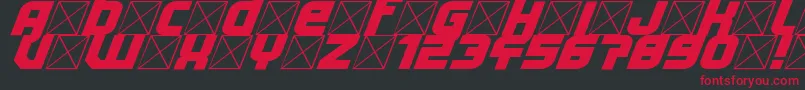 fuente Lightyear Design – Fuentes Rojas Sobre Fondo Negro