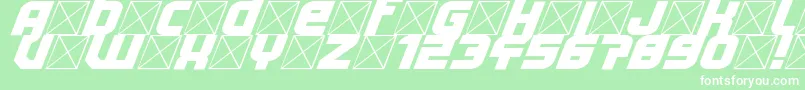Lightyear Design Font – White Fonts on Green Background