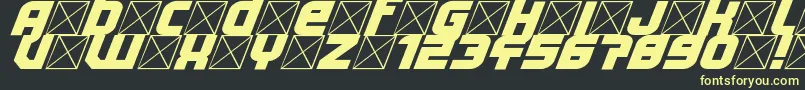 Lightyear Design Font – Yellow Fonts on Black Background