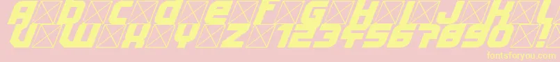 Lightyear Design Font – Yellow Fonts on Pink Background