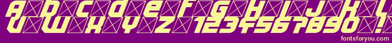 Lightyear Design Font – Yellow Fonts on Purple Background