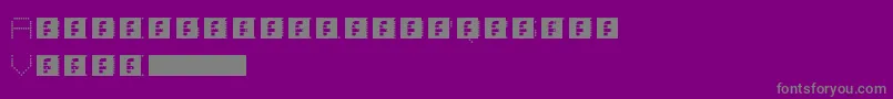 Шрифт Lightzone – серые шрифты на фиолетовом фоне