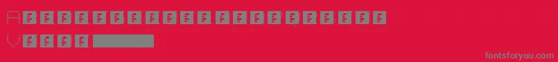 Lightzone Font – Gray Fonts on Red Background
