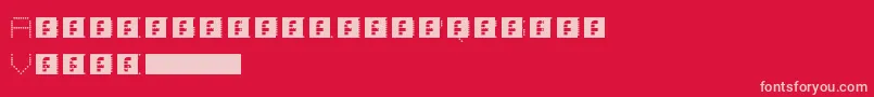 Lightzone Font – Pink Fonts on Red Background