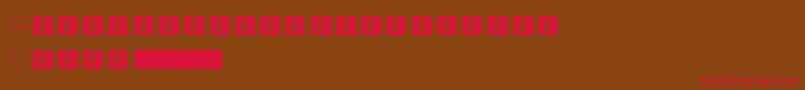 Lightzone Font – Red Fonts on Brown Background