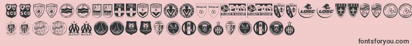 Ligue 1 Font – Black Fonts on Pink Background
