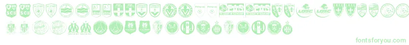 Ligue 1 Font – Green Fonts on White Background