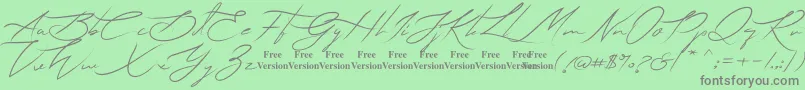 Lihataja Font – Gray Fonts on Green Background