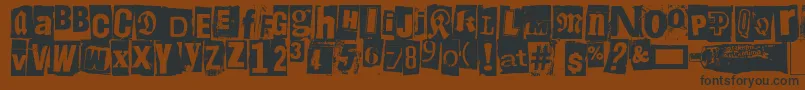 More about Liima, paperi, sakset2 Font Liima, paperi, sakset2 Font – Black Fonts on Brown Background
