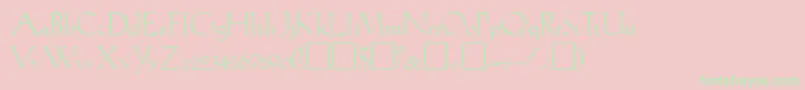 LIL      Font – Green Fonts on Pink Background