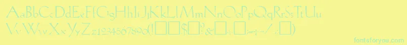 LIL      Font – Green Fonts on Yellow Background