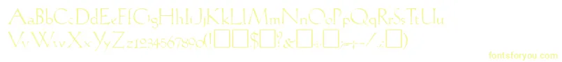 LIL      Font – Yellow Fonts on White Background