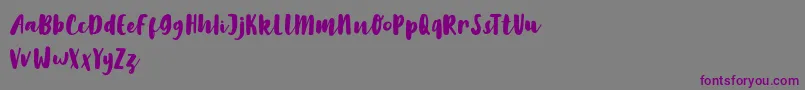 LilyWhite Font – Purple Fonts on Gray Background