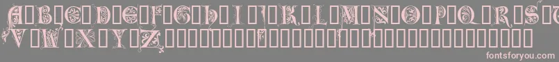 LimeGloryCaps Font – Pink Fonts on Gray Background