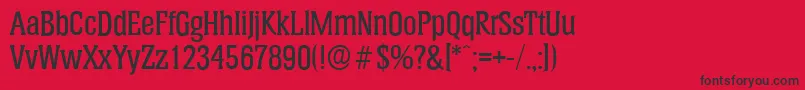 HeliumserialMediumRegular Font – Black Fonts on Red Background