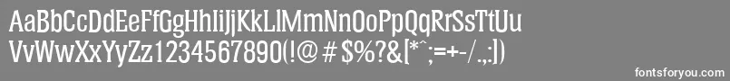 HeliumserialMediumRegular Font – White Fonts on Gray Background