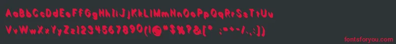 Limon Font – Red Fonts on Black Background