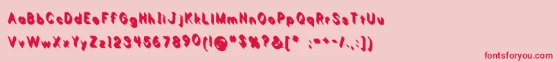 Limon Font – Red Fonts on Pink Background