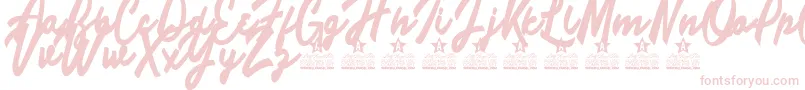 Limousines Personal Use Font – Pink Fonts on White Background