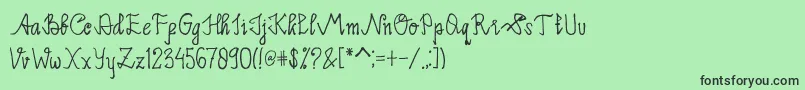 fuente Limpoke Font – Fuentes Negras Sobre Fondo Verde
