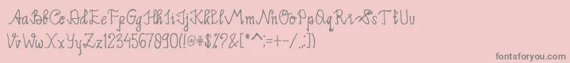 fuente Limpoke Font – Fuentes Grises Sobre Fondo Rosa