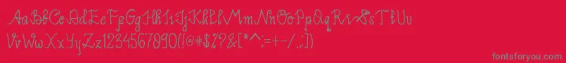 fuente Limpoke Font – Fuentes Grises Sobre Fondo Rojo