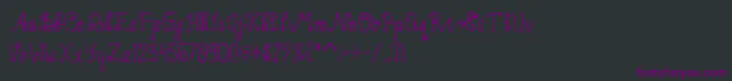 Police Limpoke Font – polices violettes sur fond noir