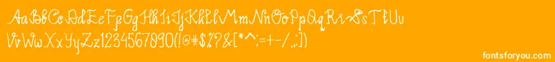 fuente Limpoke Font – Fuentes Blancas Sobre Fondo Naranja