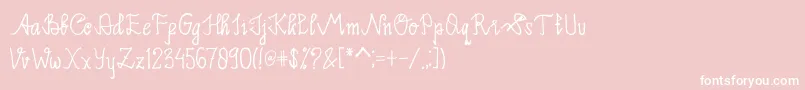 fuente Limpoke Font – Fuentes Blancas Sobre Fondo Rosa