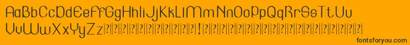 Lincoln   Font – Black Fonts on Orange Background