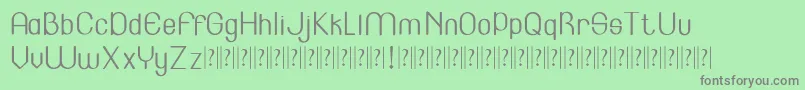 Lincoln   Font – Gray Fonts on Green Background