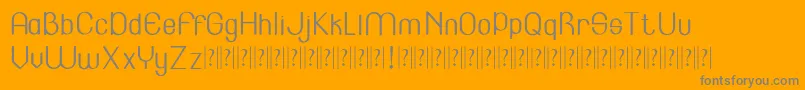 Lincoln   Font – Gray Fonts on Orange Background