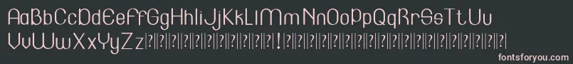 Lincoln   Font – Pink Fonts on Black Background